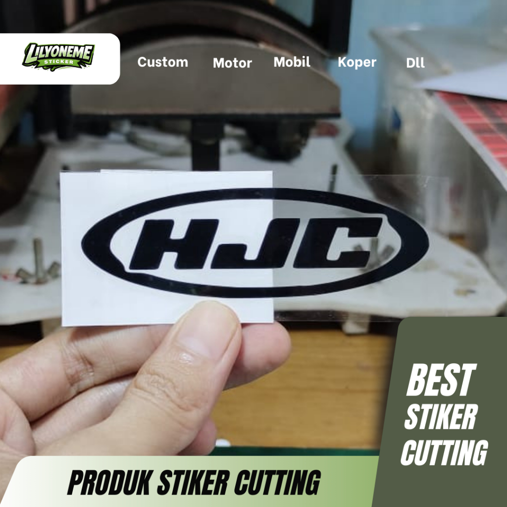 สติ๊กเกอร์ HJC | สติ๊กเกอร์ตัด | ชุดสูทแล็ปท็อปในรถยนต์แบบกําหนดเองสําหรับรถจักรยานยนต์ ETC