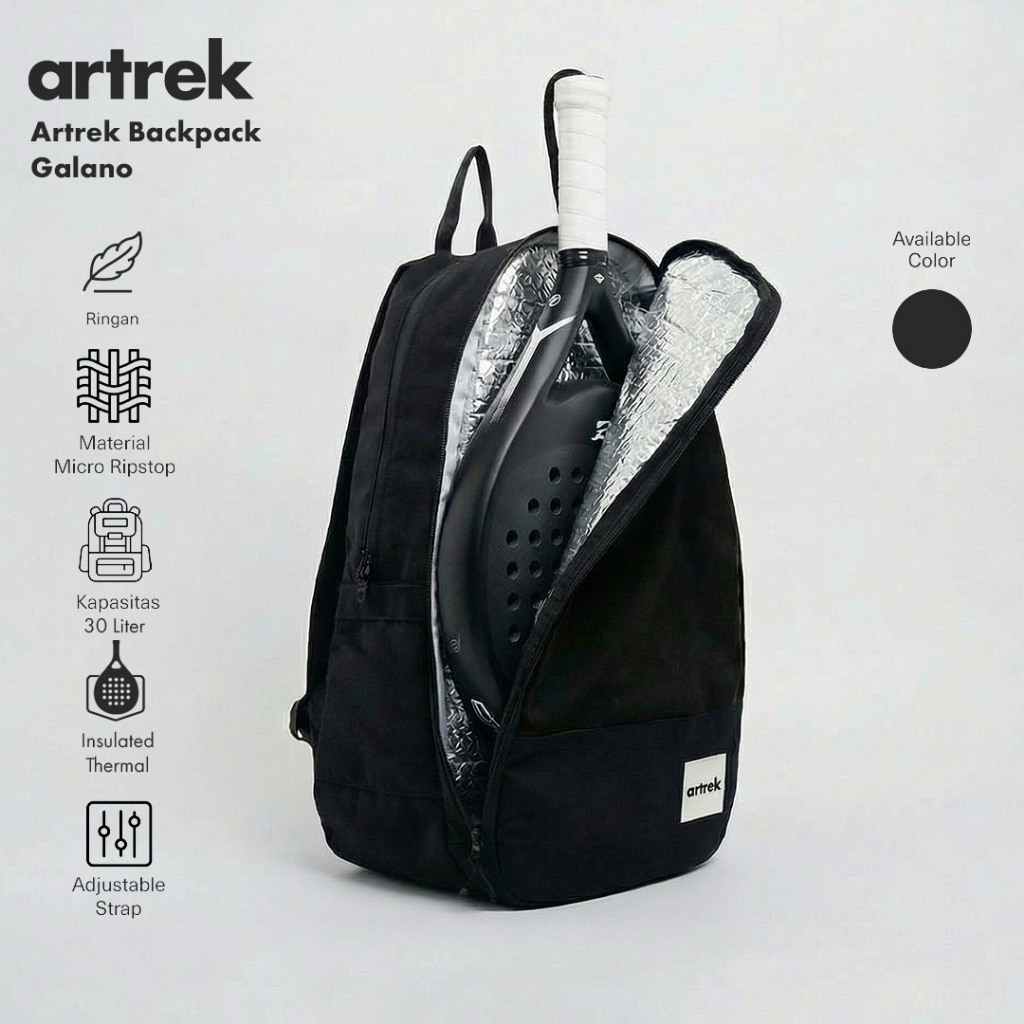 Artrek Backpack Galano - Squash Badminton Tennis Racket Sports Backpack