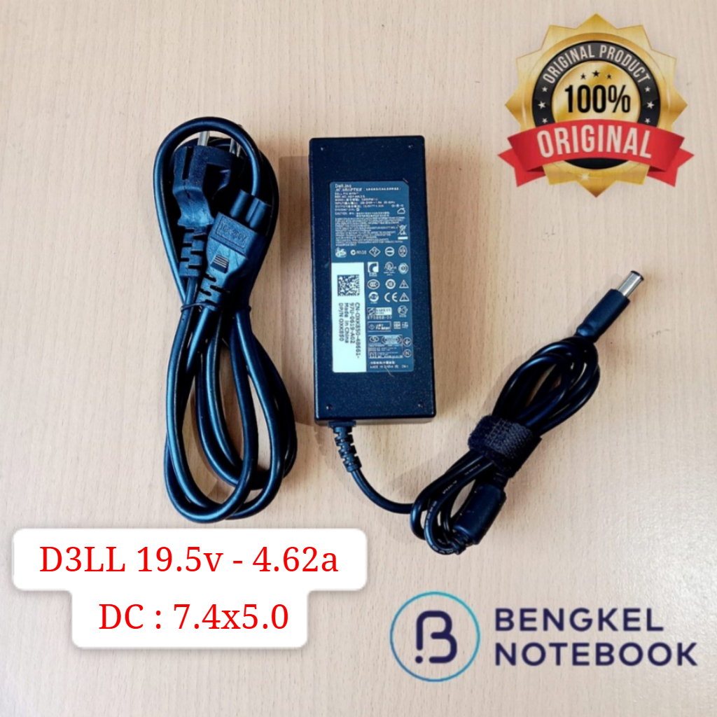 อะแดปเตอร์ชาร์จแล็ปท็อป D3LL 19.5v - 4.62a PA-10 D3LL E6230 E6330 E6430 7.4x5.0