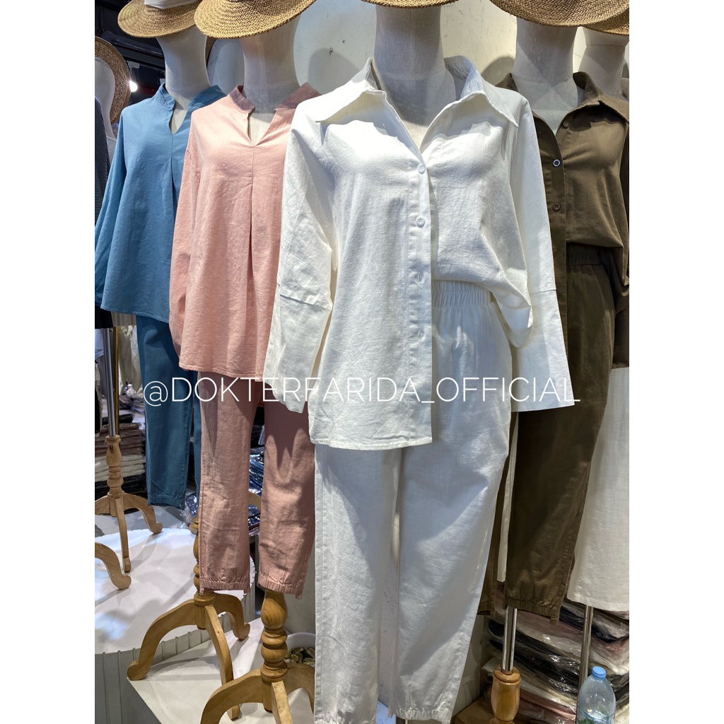 กางเกงขายาว ยี่ห้อ PREEYA CLOSET | กางเกงลินินตอนที่ 4