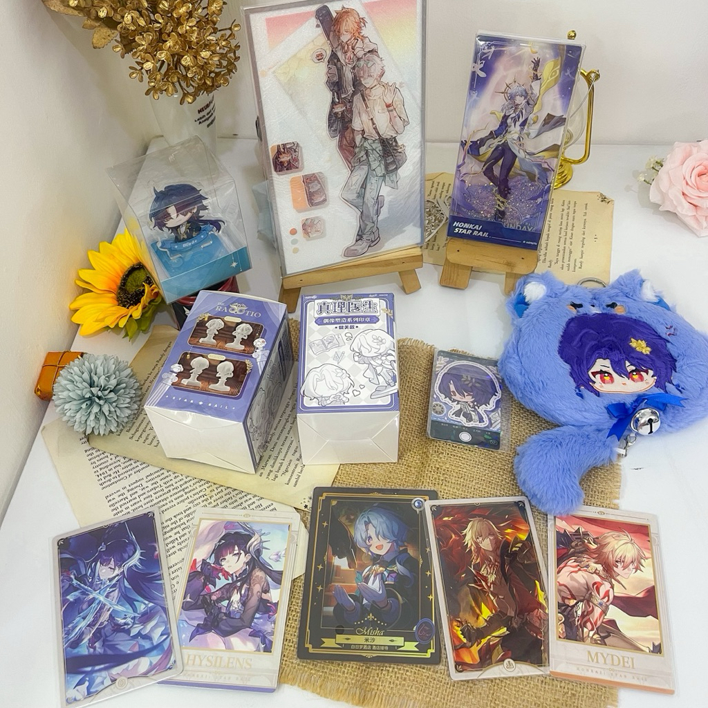 OFFICIAL & Fanmerch Honkai Star Rail HSR Kainon Mydei Kaidei Ratio Sunday Hysilens Card Standee Mish