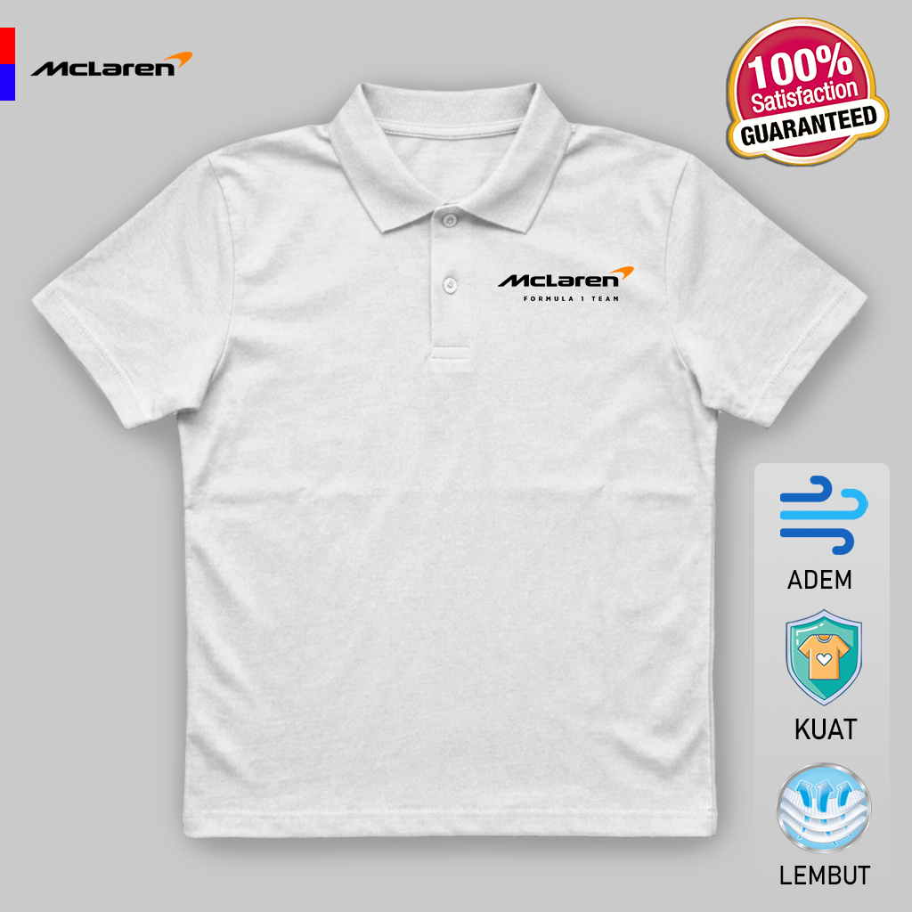 McLaren Formula 1 F1 Team Premium เสื้อโปโลผู้ชาย