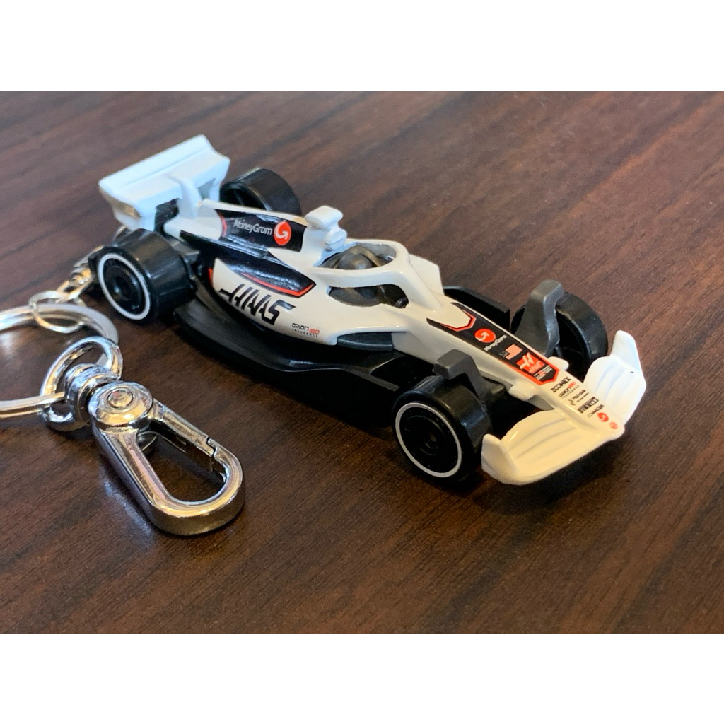 GANTUNGAN Hot Wheels MONEYGRAM HAAS F1 Team Keychain - สูตร 1 ทีม - Hotwheels Custom Keychain - หลวม
