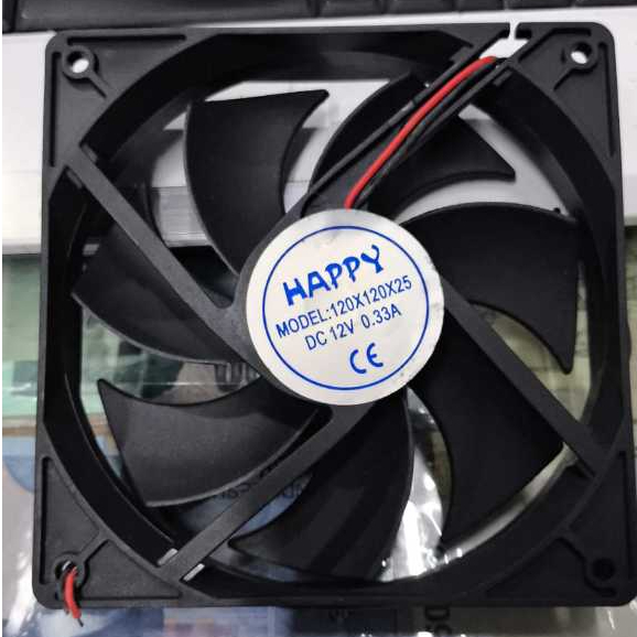 พัดลมวิดีโอ Happy 120x120x25 DC 12V