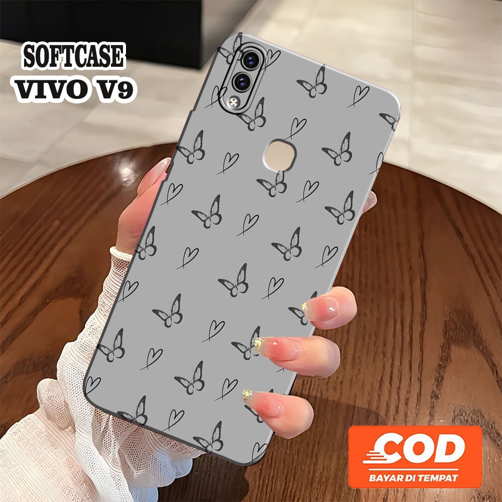 [JBCASE] ใหม่ล่าสุด VIVO V9 / VIVO V9 YOUTH SOFTCASE - Camera Protection - Aesthetic Case - macaroon