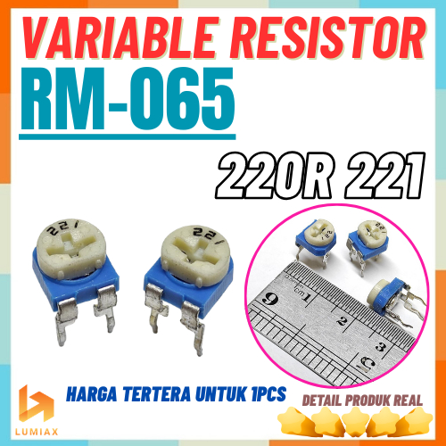220R Ohm 221 Trimpot Trimmer RM-065 RM065 VR Variable Resistor สีขาวสีฟ้า Potentiometer
