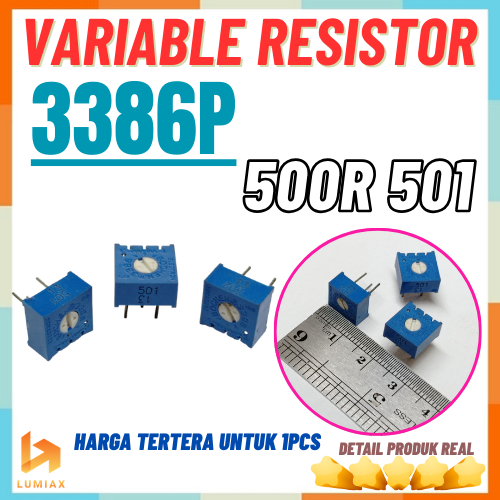 Trimpot VR Variable Resistor 00R Lower Pin นั่ง 386P 500R 500 โอห์ม 501