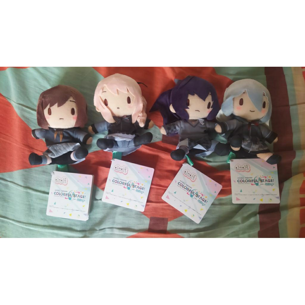 โครงการ Sekai Merch Nightcoord ที่ 25:00 Fuwa Nui Duduk Plushie Ena Mizuki Mafuyu Kanade BNW ยี่ห้อใ