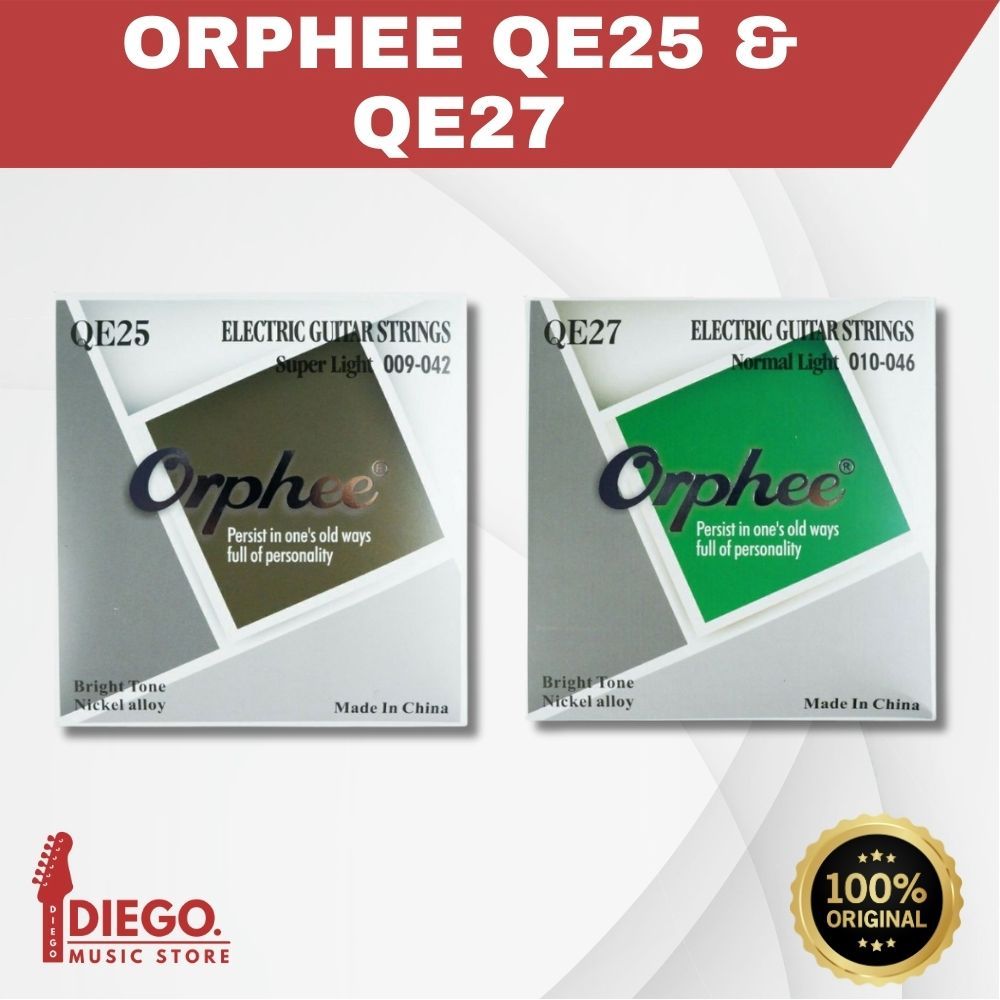 ORPHEE QE25 09-42 & ORPHEE QE27 10-46 ELECTRIC GUITAR STRINGS