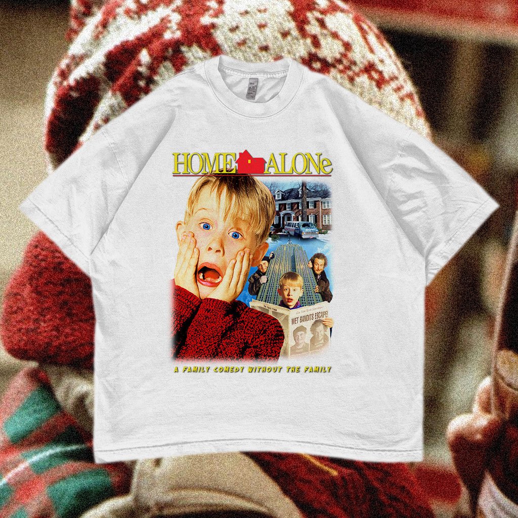 Home Alone เสื้อยืด Oversize Film Movie 01