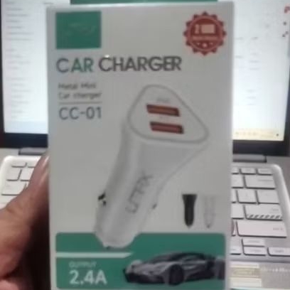 Umax CC-01 ที่ชาร์จแบตในรถ 2 USB 2.4A โลหะ Mini Fast Charging – Alfariz Universal Car Charger