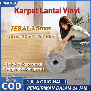 Homenta Karpet Lantai Vinyl Gulungan Tebal 1.5 Mm Lantai Import Karpet Lantai Premium Cocok untuk berbagai skenario rumah rumah pabrik