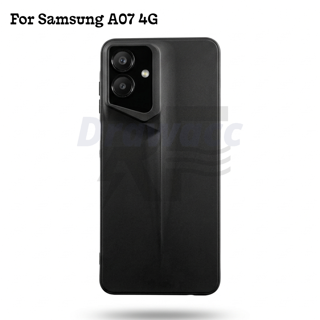 กรณีสําหรับSamsung A07 4G/5G SLIMFITสีดําใบมีดป้องกันกล้องกรณีHp Samsung A07 4G/5G
