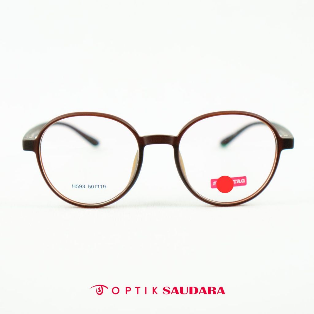 Optik Saudara - Hashtag Frame - แว่นตา Unisex ทรงกลมมีสไตล์ F HT H593 C31 50