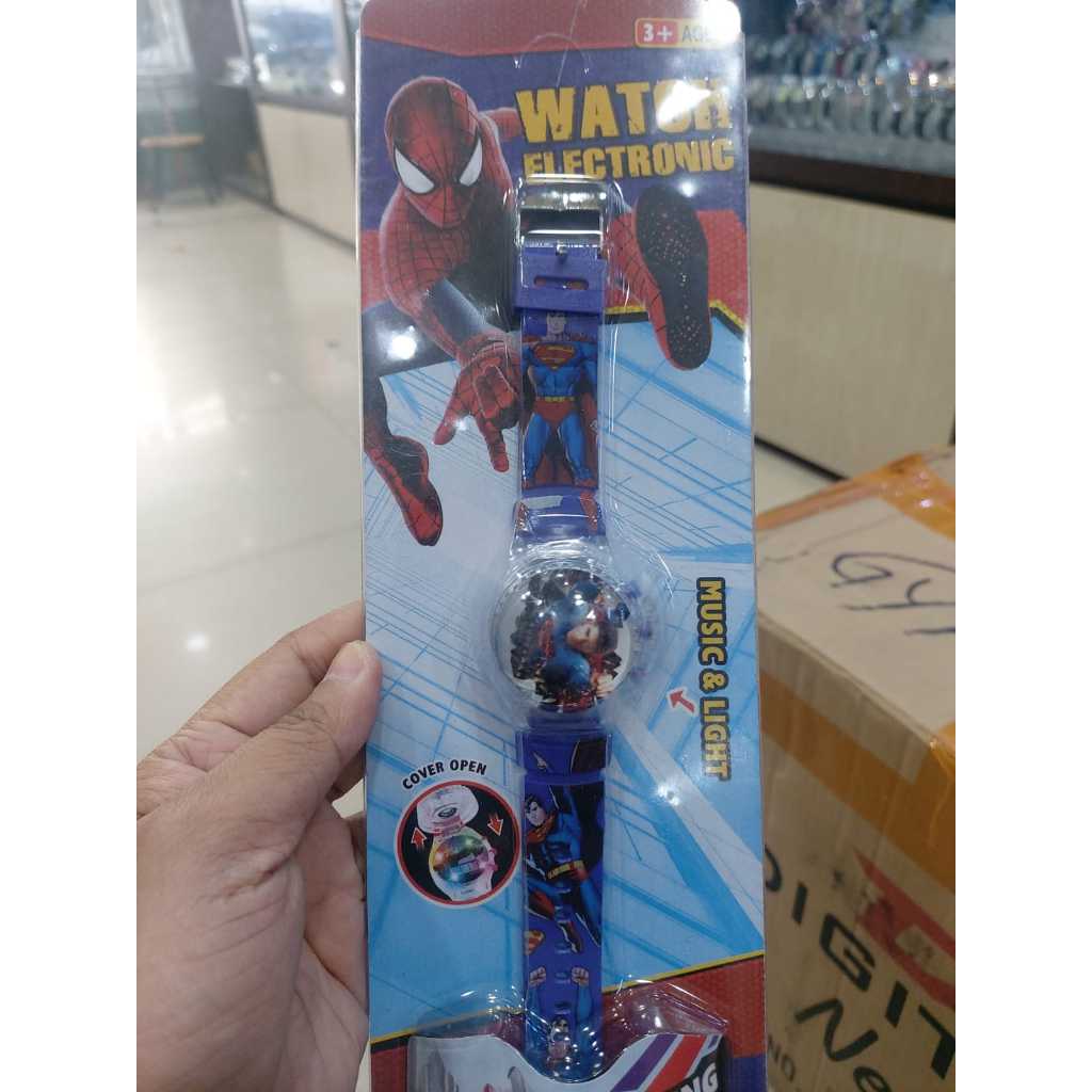 นาฬิกาเด็กตัวละคร Spinner Melody Superman