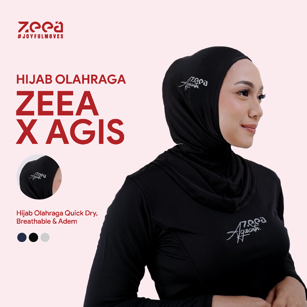Zeea Sport Hijab Premium Hayfa P Agis ฮิญาบกีฬาสตรีล่าสุด