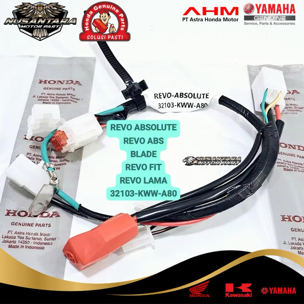 AHM สายแบตเตอรี่ REVO ABSOLUTE REVO ABS BLADE REVO FIT REVO OLD HONDA 32103-KWW-A80