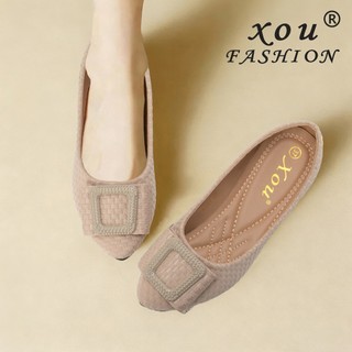 XOU Fashion Flatshoes wanita Korea Sepatu flat shoes ringan untuk penggunaan sehari-hari A-11