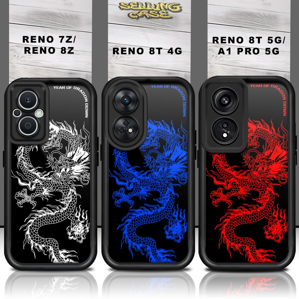 Softcase แก้วสําหรับ OPPO RENO 7Z 8Z 8T 4G 8T 5G A1 PRO 5G ปลอก Handphone กรณี Procamera NAGA1