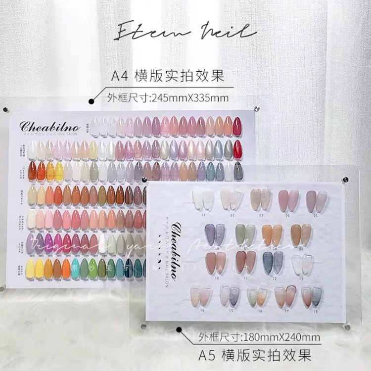 COLOR CHART FRAME ACRYLIC 161 SLOT + KUKUPALSU + DOUBLE TIP