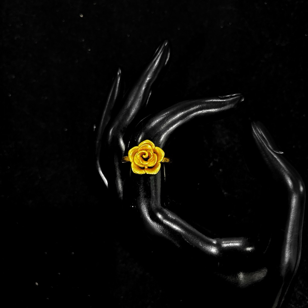 Paseris - แหวนดอกไม้ชุบทองผู้หญิง Zendaya