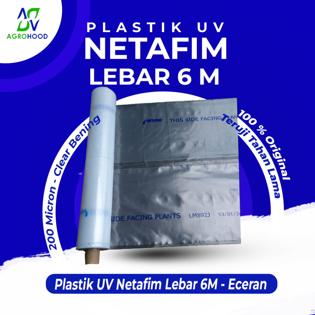 Plastik UV Netafim Lebar 6 Meter - Eceran