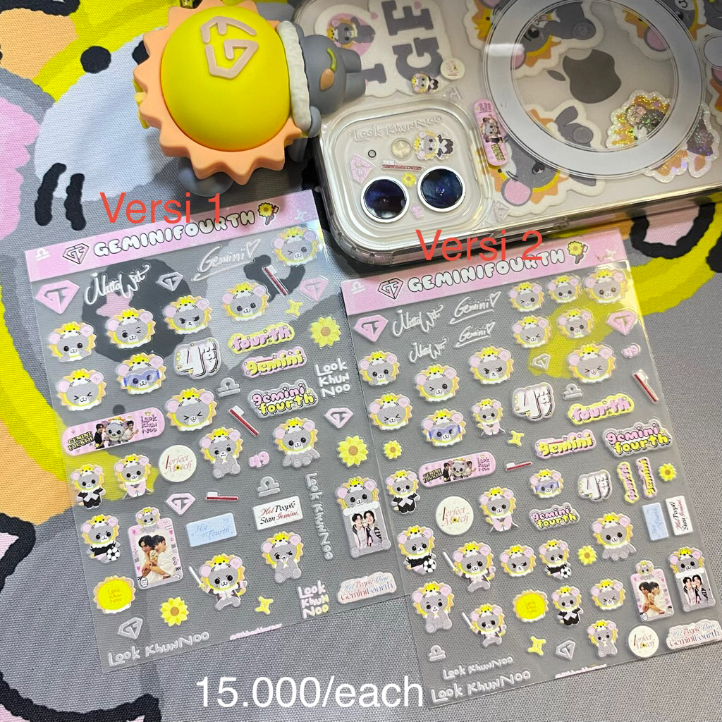 [READ DESC] GEMINIFOURTH LOOK KHUNNOO STICKER DECO