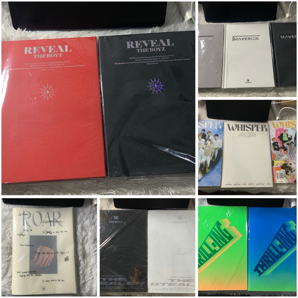 อัลบั้มเฉพาะ BOYZ TBZ REVEAL STENER WHISPER MAVRICK ROAR THRILLING KPOP