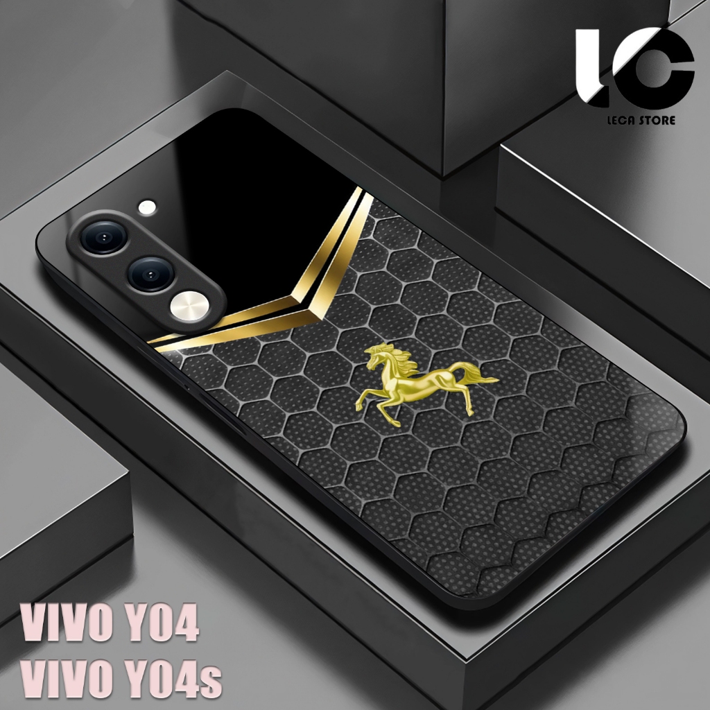 HP VIVO Y04 Softcase VIVO Y04s เคสเคลือบเงาปลอกกระจกเงาตัวป้องกันโทรศัพท์อุปกรณ์เสริมโทรศัพท์