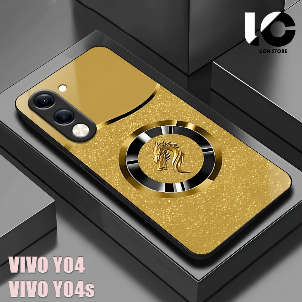 HP VIVO Y04 Softcase VIVO Y04S เคสเคลือบเงาปลอกกระจกเงาตัวป้องกันโทรศัพท์อุปกรณ์เสริมโทรศัพท์