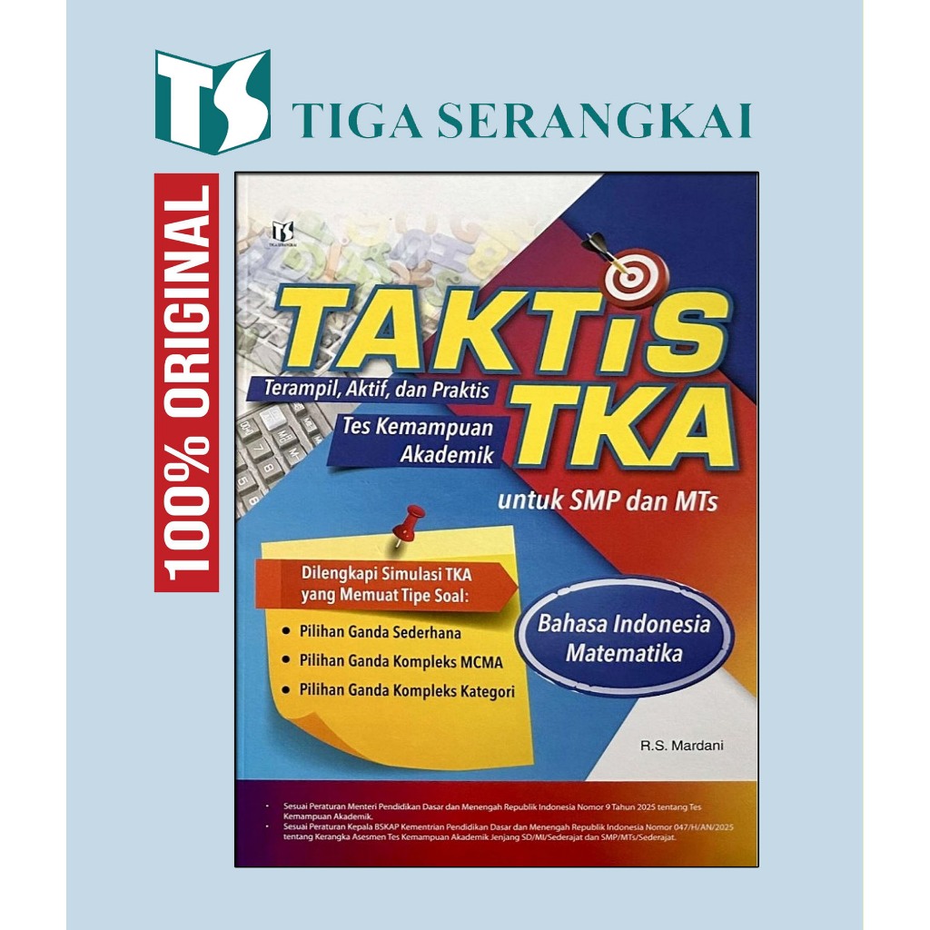 TKA TACTICAL (Academic Potential Test) หนังสือสําหรับมัธยมศึกษาตอนต้น/อิสลาม Junior High School - Ti