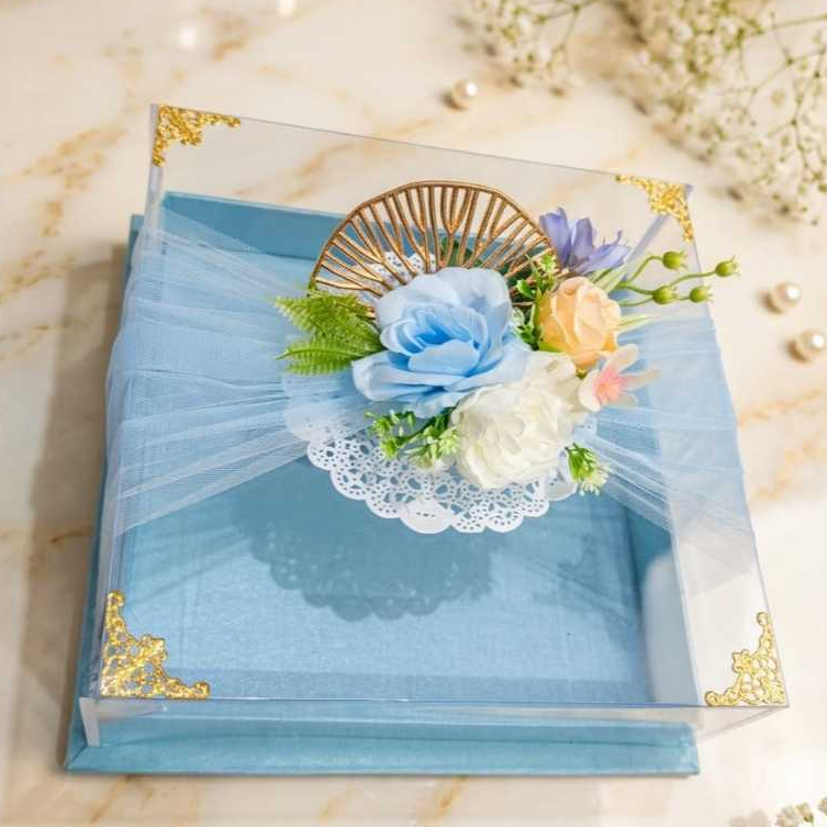 (OUTER MICA SEEDS) PREMIUM FRAME FLOWER CAKE Delivery BOX // CAKE Delivery BOX // GIFT BOX // MICA H
