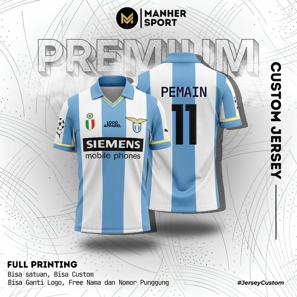 LAZIO 3RD JERSEY 2000 2013 FULL PRINTING PREMIUM