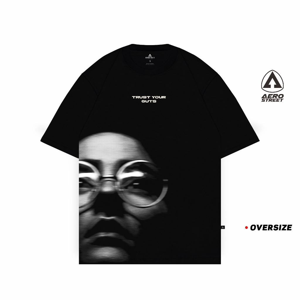 Aerostreet T เสื้อ Oversize Guts เสื้อยืดสีดํา Tshirt FADAA