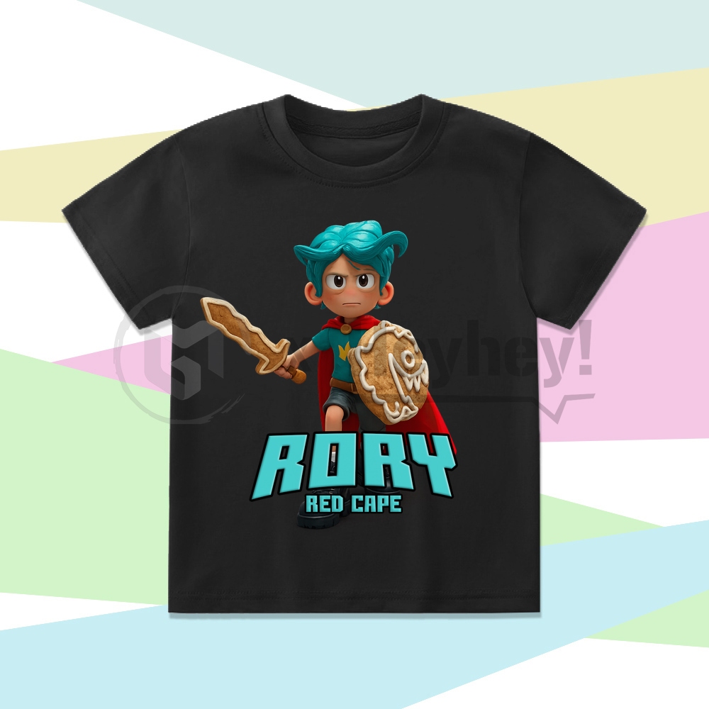 เสื้อยืดเด็ก Rory Red Cape Rory Love Cafe Poppy Playtime Chapter 6 เย็นสบาย