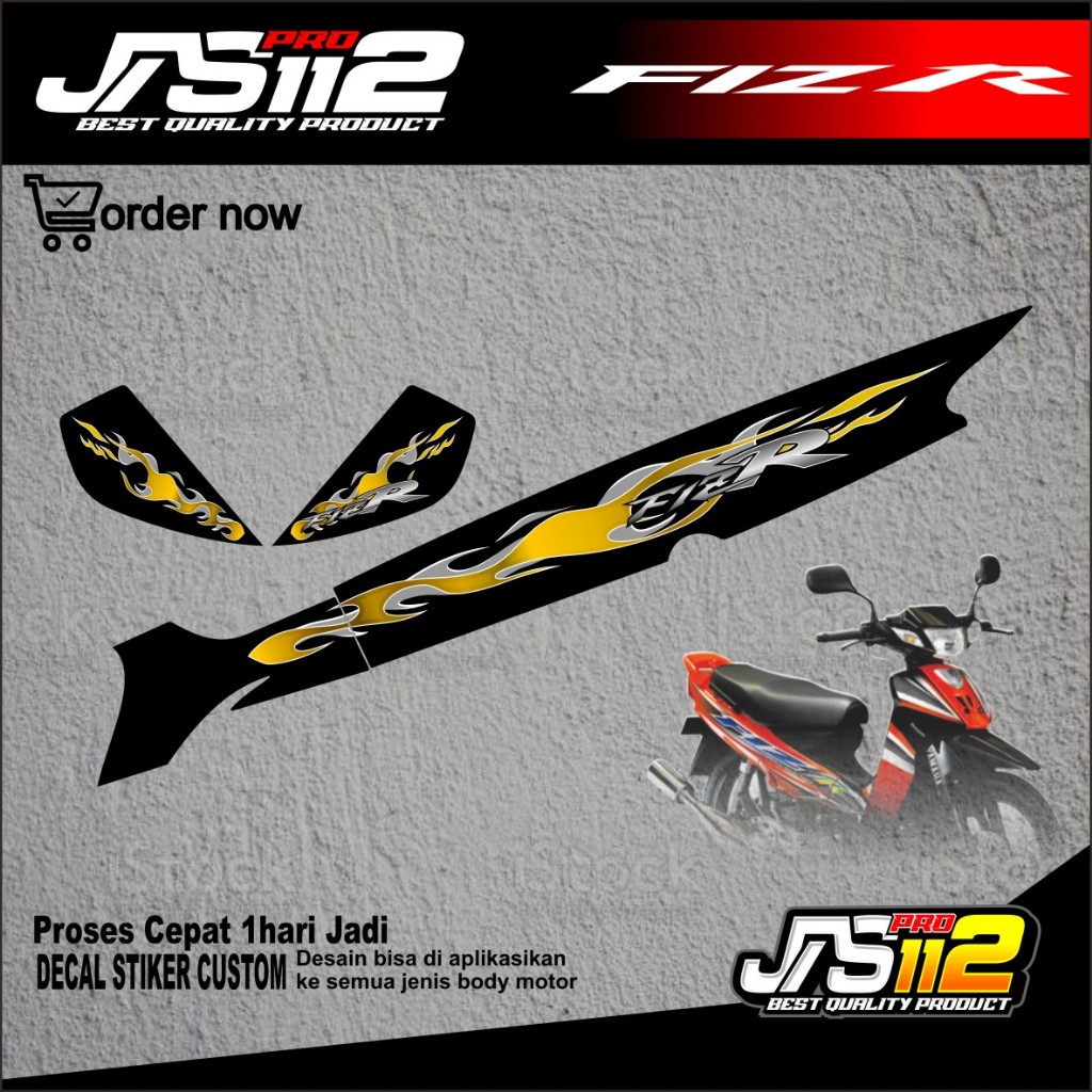 สติ๊กเกอร์ YAMAHA FIZ R STRIPING ดั้งเดิม, สติ๊กเกอร์ที่ผ่านมา, สติ๊กเกอร์ FIZ R, สติ๊กเกอร์ YAMAHA 