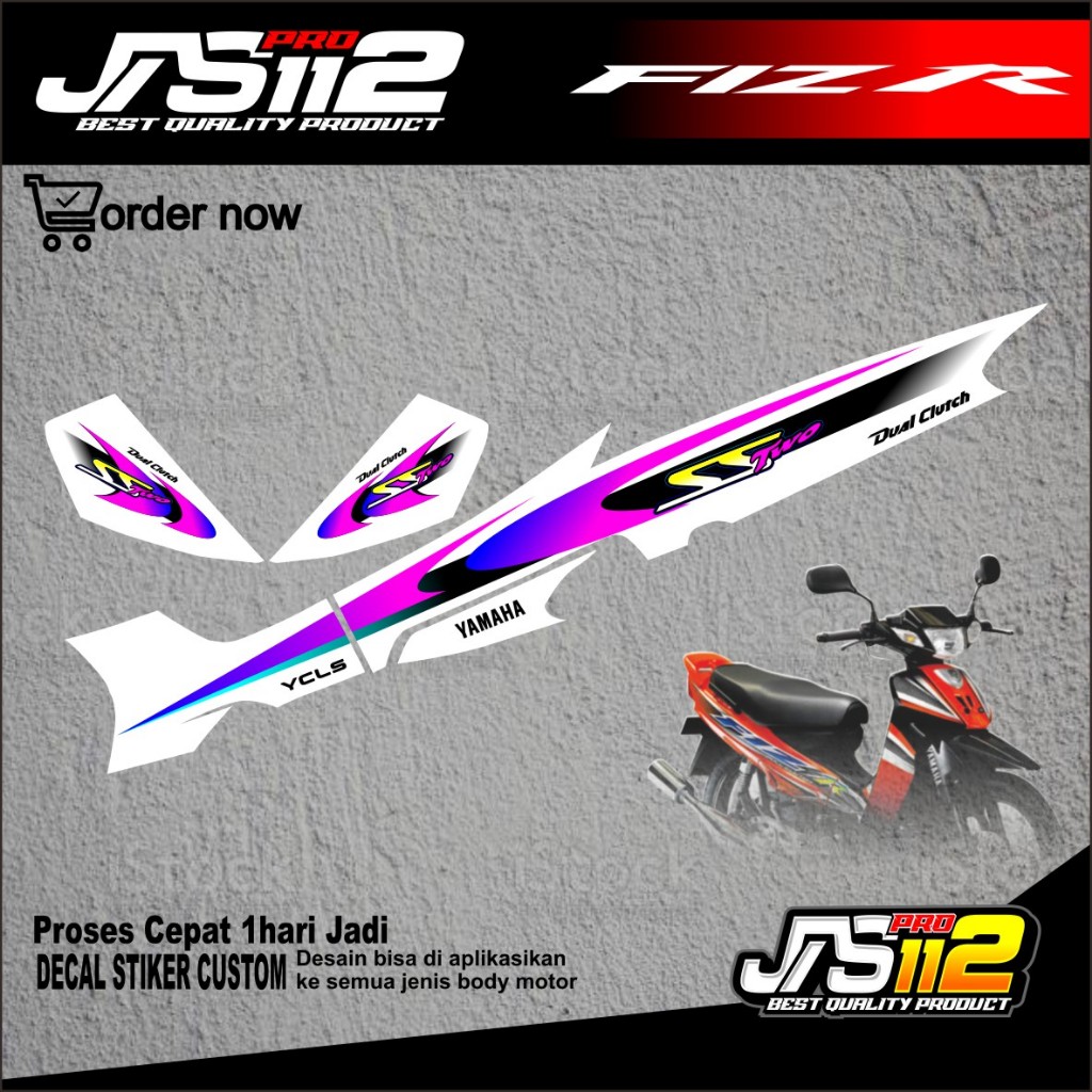 สติ๊กเกอร์ YAMAHA FIZ R STRIPING ดั้งเดิม, สติ๊กเกอร์ที่ผ่านมา, สติ๊กเกอร์ FIZ R, สติ๊กเกอร์ YAMAHA 