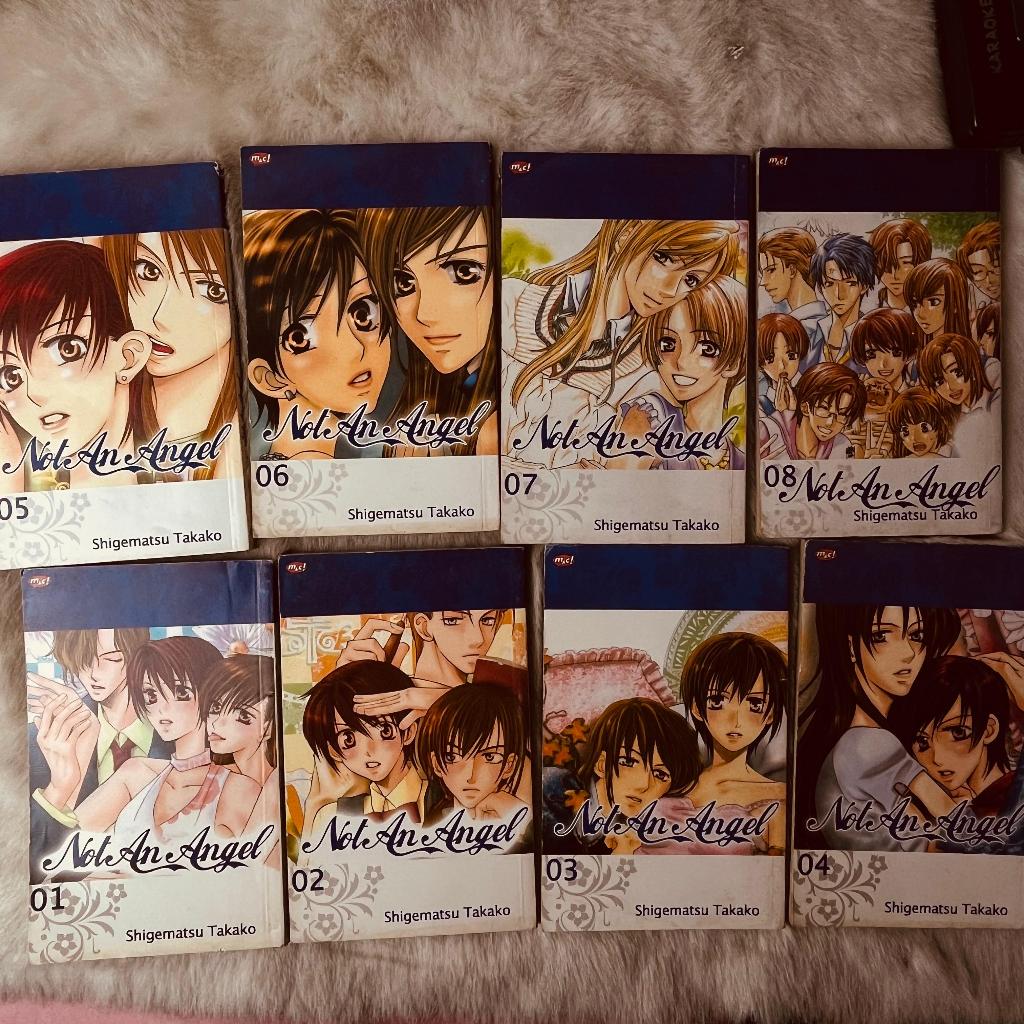 Not An Angel Comic Vol 1 - 8 Complete Shigematsu Takako Original Set / Teen Comic