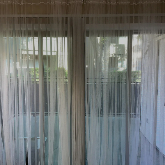 LILL vitrase 1 คู่ สีขาว 2 ชิ้น @ 280x250 ซม