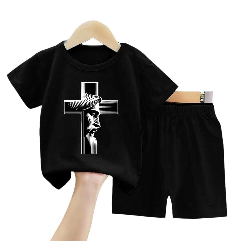 Edmundshop - ชุดสูทเด็กชายและเด็กหญิง Cross Motif ชุดเด็ก Halleuya Cross อายุ 1-10 ปี