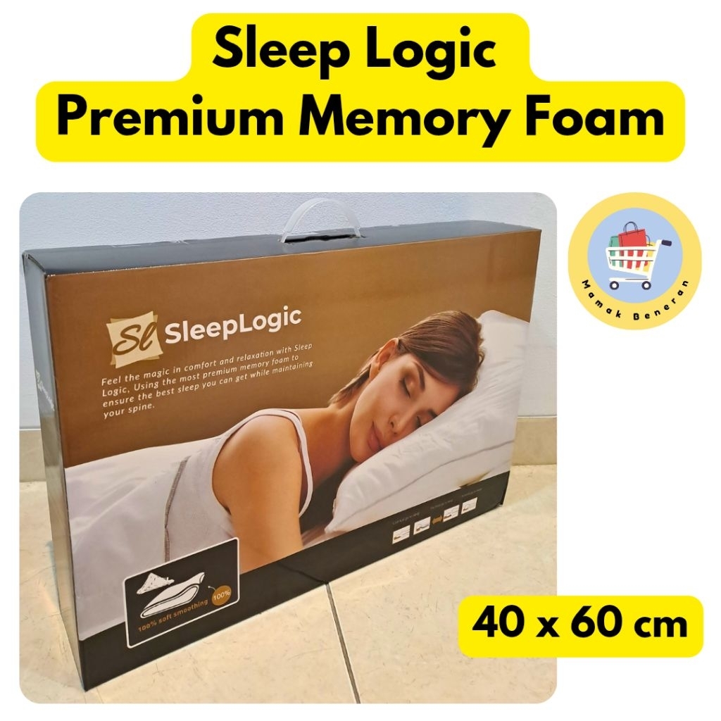 Pillow Sleep Logic Premium Memory Foam Head Pillow ขนาด 40 x 60
