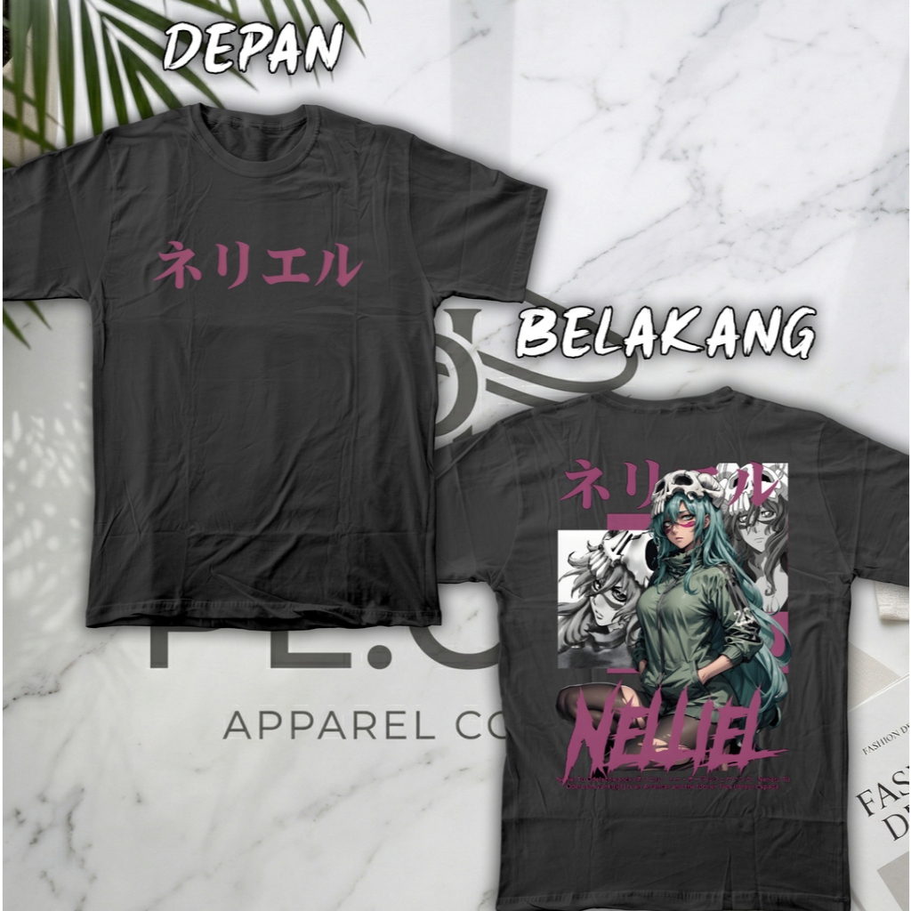 เสื้อยืด Nilliel / เสื้อยืดอนิเมะ Bleach / เสื้อยืด Bleach