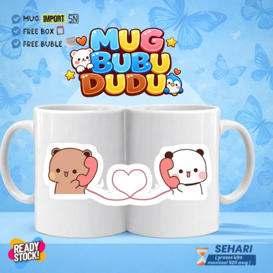 BUBU DUDU MUG / แก้วแบบกําหนดเอง / ดีไซน์น่ารัก / ของขวัญ UNIQUE / ออกแบบฟรี