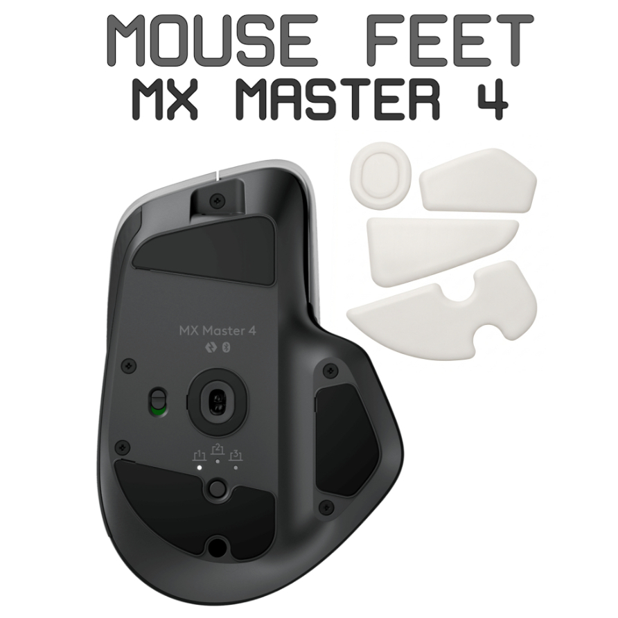 Mouse Feet ICE Glide Logitech MX Master 4 - Mousefeet Skates PTFE