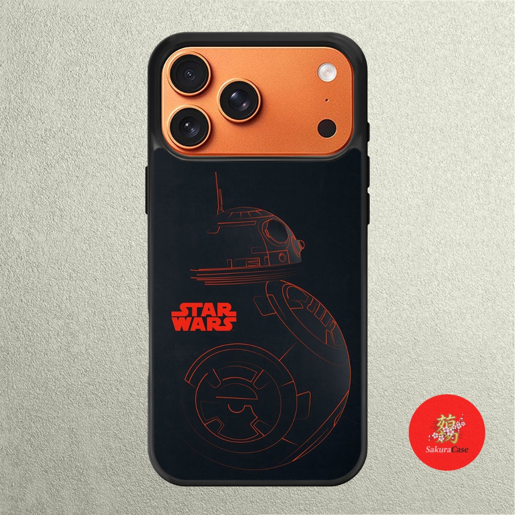 เคส IPhone 17 16 15 14 13 12 11 X XR Xs 8 7 6 5 Plus Pro Max Air Softcase Star Wars BB-8