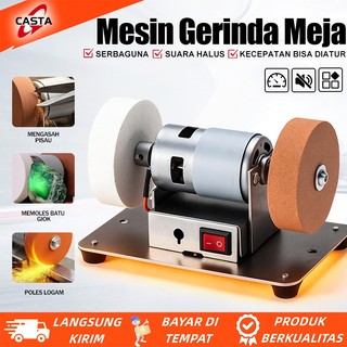 CASTA Mesin Gerinda Meja Elektrik Seratus Watt Roda Ganda Alat Poles Multifungsi Asahan Pisau Praktis Mudah Dioperasikan Desain Kompak Menghemat Ruang Kerja Performa Motor Kuat Sangat Stabil Putaran Mesin Akurat Kualitas Terbaik Tahan Lama Digunakan