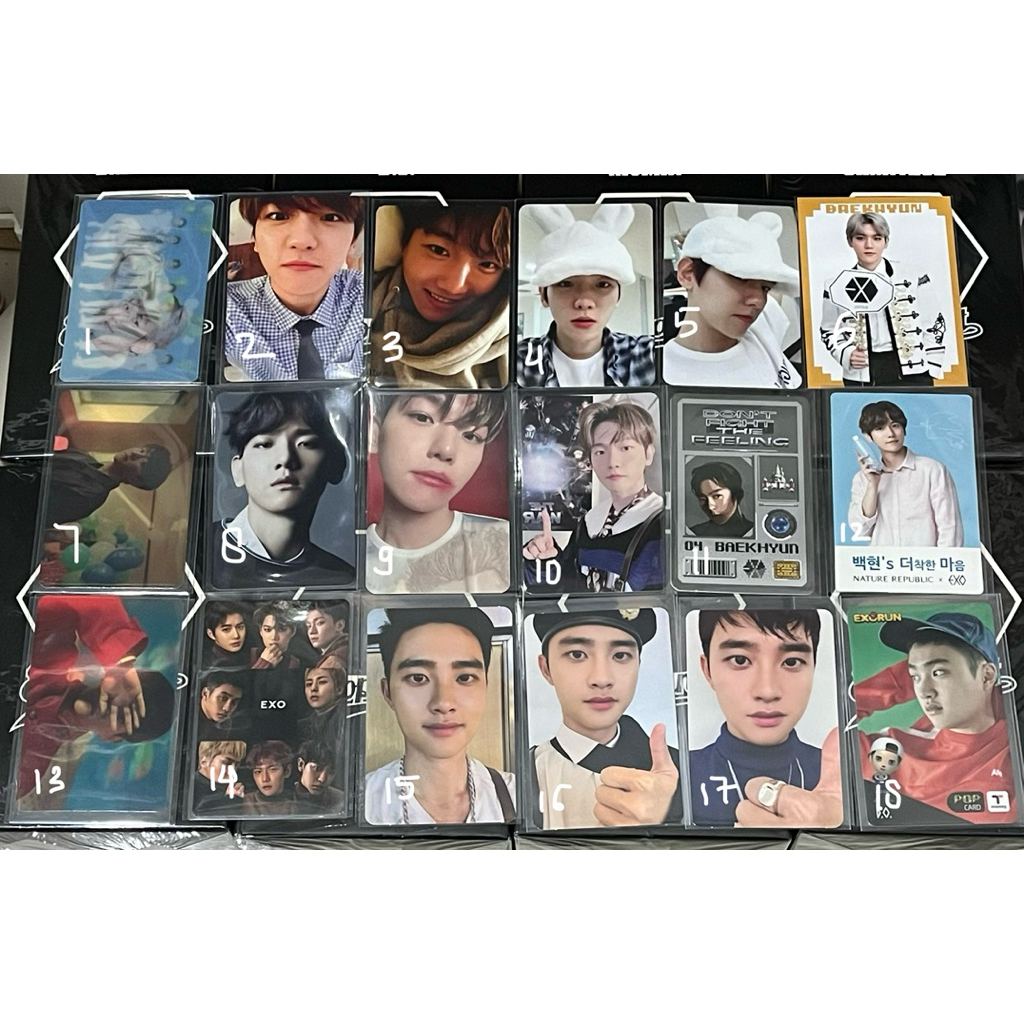 EXO Photocard Exodus Baekhyun สําหรับชีวิต Exo adventure Bambi อัญมณี Kihno Candy DFTF Nature republ