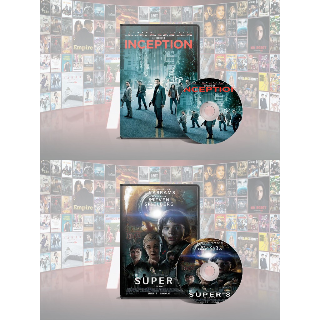 DVD Inception (2010) + DVD Super 8 (2011)