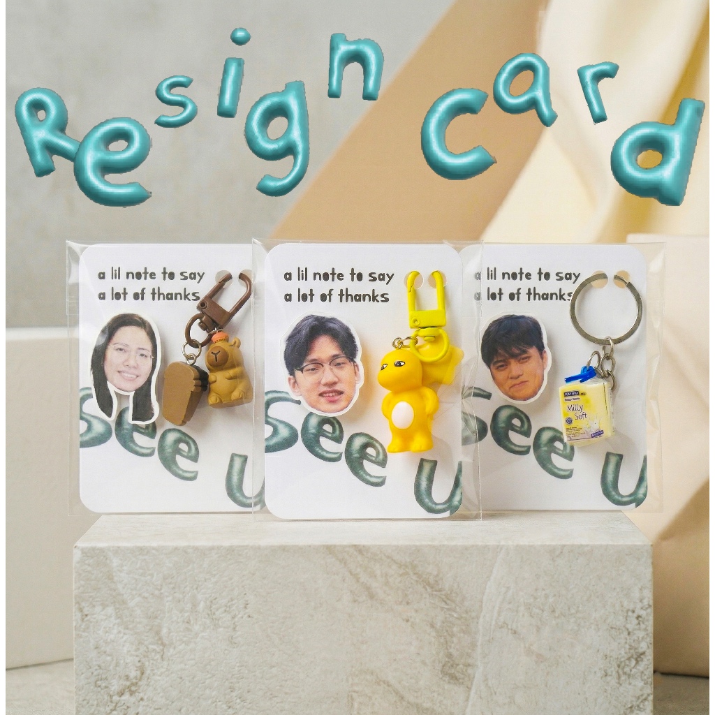 GANTUNGAN Unique Resign ของที่ระลึกพวงกุญแจ - ของขวัญอําลา - Resign Gift - ของขวัญที่กําหนดเอง