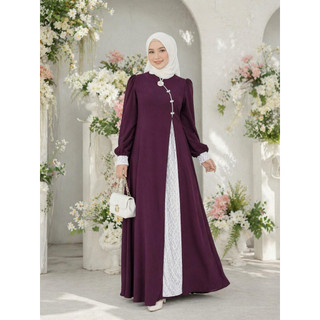 Kaluna Dress mix burkat norveena/Dress Terbaru/dress elegan kekinian